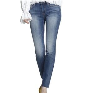 DRIFTWOOD Sundance Audrey Classic Fit Relaxed Skinny Medium Dark Wash 26